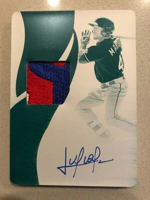 2019 Panini Immaculate Julio Pablo Martinez Printing Plate # 1/1 Auto Jersey - Image 1 of 2
