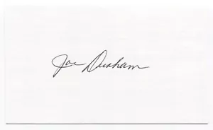 Joe Durham Signed 3x5 Index Card Autographed Baseball Baltimore Orioles - Picture 1 of 2