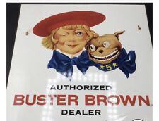 Vintage 1950s Buster Brown Shoe Store Display Sign Advertising Charact