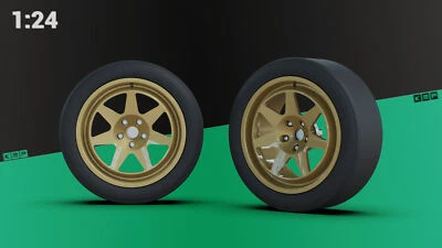 BMW M3 Rally Tecnomagnesio rims 1/24 Beemax No Hasegawa Tamiya Fujimi - Immagine 1 di 4