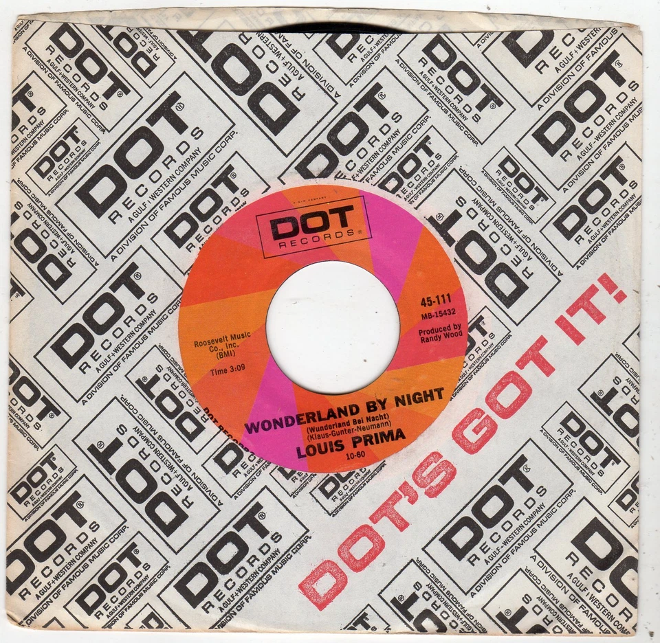 Louis Prima-Wonderland By Night (VG+ Reissue) - Image 1 of 1