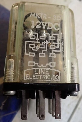 Line Electric Relay MKTR-3D 12VDC - Image 1 of 4