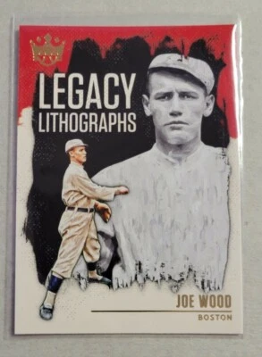 2021 Panini Diamond Kings Joe Wood Legacy Lithographs LL-16 Red Sox insert  - Image 1 of 2