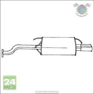 Silenziatore Marmitta Posteriore Sigam per ROVER 200 cgp - Foto 1 di 3