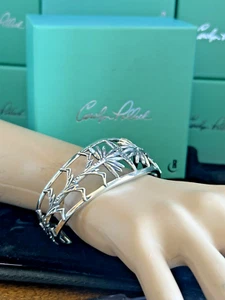 NIB CAROLYN POLLACK American West Cornstalk Cuff Bracelet 925 Sterling Silver SM - Picture 1 of 6