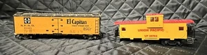 Varney Santa Fe SFRD 31325 R-18 Refrigerator Car HO & Bachmann UP 25743 CABOOSE - Picture 1 of 6