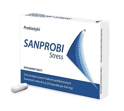 SANPROBI Stress Probiotic 20 Capsules for Maintains Probiotic Bacteria in Body