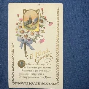 Antique Post Card Greeting USA - Picture 1 of 3