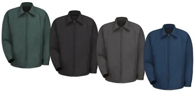 Work Jackets Zip Up Perma Lined Various Styles Quilted Lining Industrial Uniform - Image 1 of 4