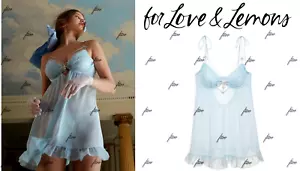 FOR LOVE & LEMONS SLIP DRESS IZZY BOW TAWNY RUE BRIE KATARA CELESTINE AMORE XS - Picture 1 of 12
