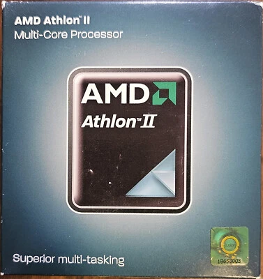 AMD ATHLON II X2 250 MULTI-CORE CPU (3GHz, Socket AM2+/AM3)- ADX2500CK23GM - NEW - Image 1 of 4