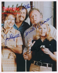 ALL IN THE FAMILY Archie Bunker Cast Signed Autographed Reprint 8x10 Photo #1 - Foto 1 di 1