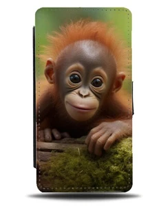 Orang-Utang-Gesicht Flip Geldbörse Etui süß Neuheit Foto Orang-Utangs Affen DE18 - Bild 1 von 3