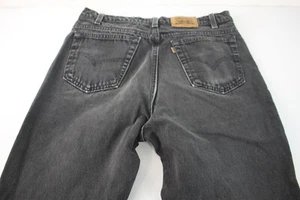 USA Levi's 540 Relaxed Fit Men's 34 x 29 (TAG'D 36/29) Black Denim Jeans #C320 - Picture 1 of 8