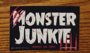 Monster Junkie Respect The Craft Creatures Horror Blood Sticker Decal 2.5"x4" - Picture 1 of 1