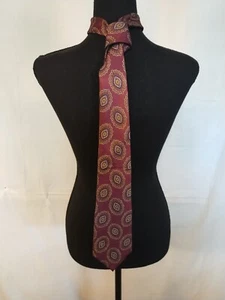Vtg Christian Dior Monsieur Italian Silk Necktie Made in USA Dry Clean 56" Long - Picture 1 of 4