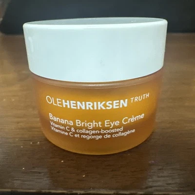 全新 OLEHENRIKSEN 香蕉亮色 + 维生素 C 眼霜 0.5 盎司 无盒 — 第 1/4 张图片