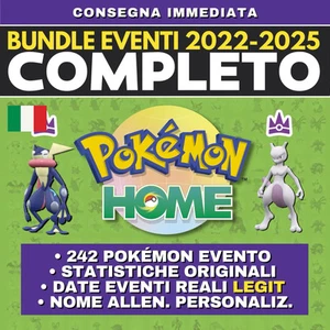Pokémon HOME Bundle Completo Evento 2022 2025 Untouched Tera Raid Mistery Gift - Imagen 1 de 9