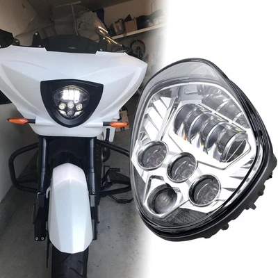 LED Headlight Assembly For Victory Cross Country Tour Magnum Kingpin Vegas Ness - Image 1 of 4