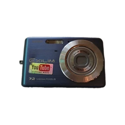 Digitalkamera Casio Exilim EX-Z77 Blau Digitalkamera Geprüft Abkantung Verkratzt - Bild 1 von 4