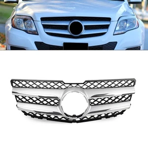 Front Hood Bumper Grille For Mercedes Benz GLK Class X204 GLK250 2013-2015 - Foto 1 di 11