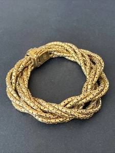 Vintage 1967 Christian Dior Gold Tone Chain Bracelet Germany - Picture 1 of 8