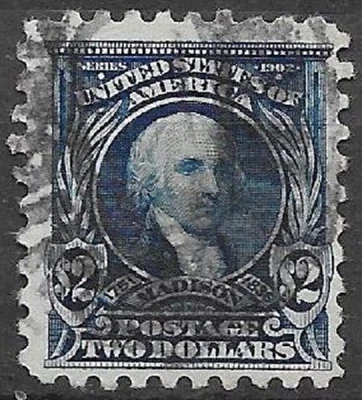 USA $2 Madison dark blue Perf 10 Scott #479 very nice used stamp see scans - Image 1 of 2
