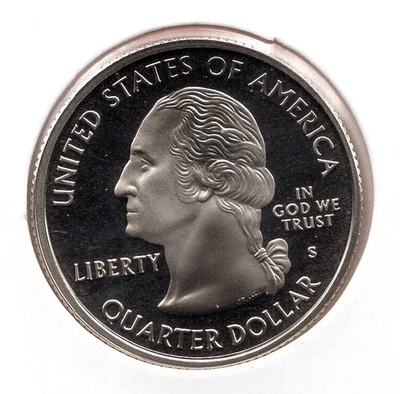 Cuarto de cuarto de Washington S California State Mint 2005 revestido prueba estado (1095) Foto 1 de 2