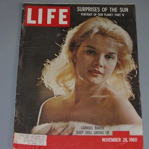 1960 NOVEMBER 28 LIFE MAGAZINE Sexy baby doll CARROLL BAKER  EICHMANN STORY - Picture 1 of 2