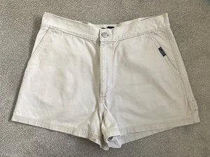 Ralph Lauren Polo Jeans Co cotton canvas classic stone shorts UK 12 VGC - Picture 1 of 16