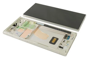 Original OLED Display Touch + Rahmen Samsung Galaxy S23 Ultra 5G Cream Beige SM- - Bild 1 von 3