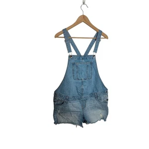 Isabel Maternity Ingrid & Isabel Denim Shortalls size 10 - Picture 1 of 5