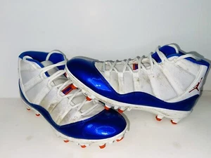 NIKE JORDAN FLORIDA GATORS PE TEAM ISSUED RETRO XI 11 FOOTBALL CLEATS SIZE 13 - Picture 1 of 7