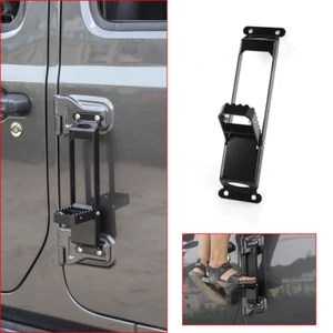 1pcs Metal Door Hinge Step Foot Peg Folding Pedal for Jeep Wrangler JK JL 2007+ - Picture 1 of 7