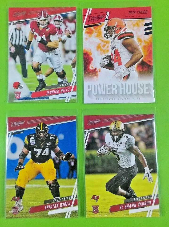 2020 PRESTIGE DONRUSS NFL INSERT PARALLEL RC RODGERS LAMAR JACKSON DONALD ALLEN - Image 1 of 1