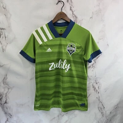 Camiseta de fútbol Seattle Sounders para mujer mediana Zulily Adidas Aeroready #20 verde Foto 1 de 4