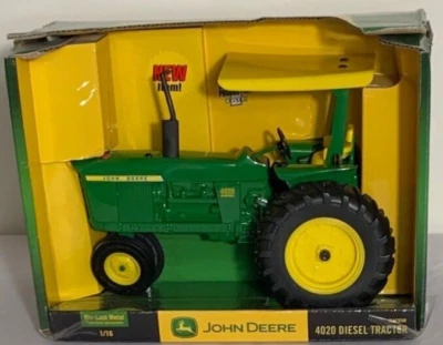 John Deere 4020 Diesel Tractor Narrow Steering w/ Cab 2003 ERTL 1:16 #15480 NIB - Image 1 of 4