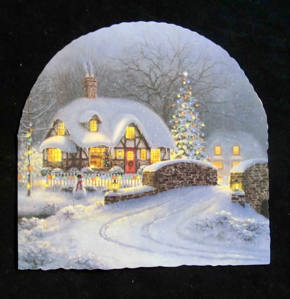 Leanin Tree Halloween Greeting Card Witch Broom Pumpkin Cat Multi Color Hw17