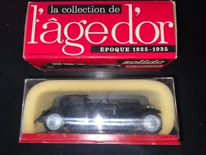 VOITURE MINIATURE SOLIDO BUGATTI ROYALE 1930 RÉF. 136 AVEC BOITE - Foto 1 di 9