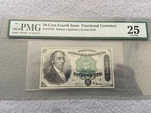 50 Cent United States Fractional Currency PMG Certified - Picture 1 of 5