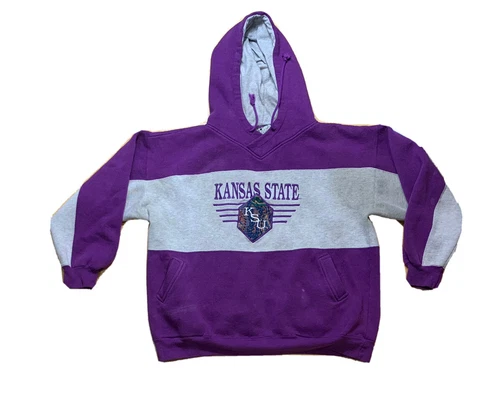 VTG 90’s Kansas State Wildcats Men’s Hoodie Sweatshirt Size XL Cover
