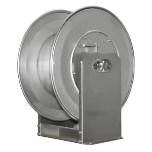 Edelstahl Schlauchrolle Hochdruck Handwasser 35 Meter 1/2"" Schlauch 3/8"" BSP - Bild 1 von 1