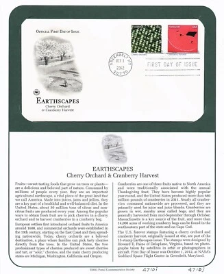 First Day Cover, Postal Commemorative Society 2012, Earthscapes, 4710i, 4710j - Image 1 of 2