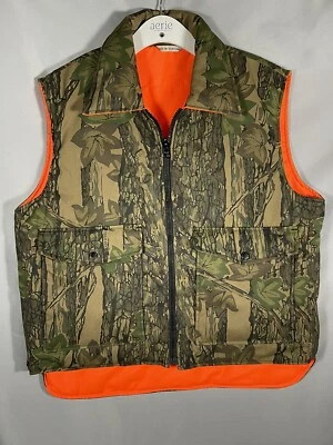 VINTAGE Winchester Vest Mens Camo Orange Conceal Reversible Trebark Sz M NWOT - Image 1 of 4