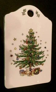 SPODE Albero di Natale Ceramica TRIVET 9x51⁄2"" Due Facce Vacanze Stagione BENEDIZIONE NUOVO COME NUOVO - Foto 1 di 4