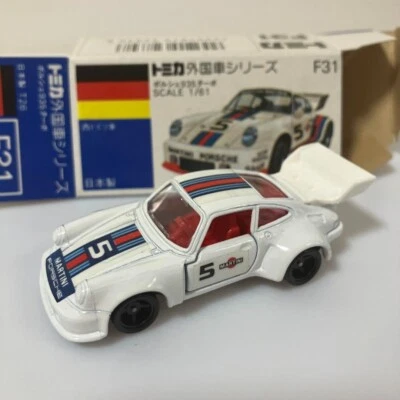 Tomica F31 - PORSCHE 935 TURBO [WHITE] MARTINI VHTF NEAR MINT MADE IN JAPAN - Image 1 of 4