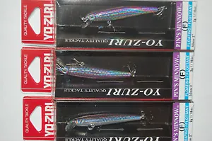 3 lures yo zuri pin's minnow f196-m114 2" 1/16oz purple trout ultralight lure - Picture 1 of 4
