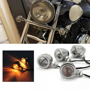 4x Motorcycle Turn Signal Lights For Yamaha V Star 650 950 1100 Custom Classic - Picture 1 of 10