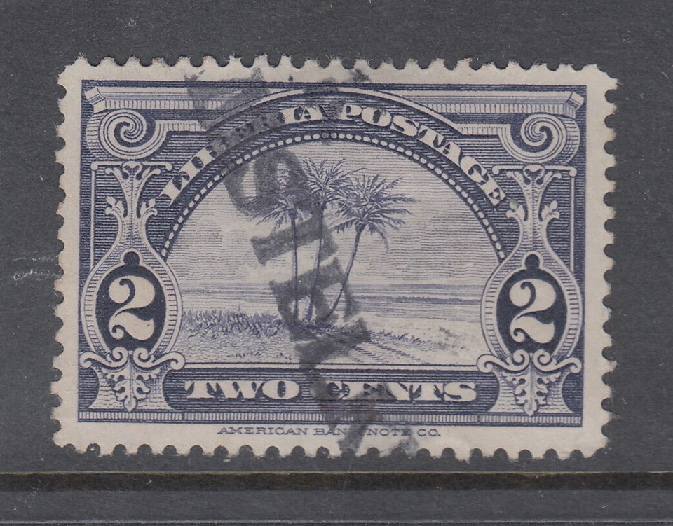 Liberia # 231 Used Cockrill # 77 SS AMSTELKERK Holland-Africa Line Ship Mail - Image 1 of 1