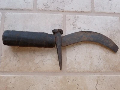 Faca antiga feita à mão ferramenta de enxerto de árvore frutífera pomar rústico primitivo - Imagem 1 de 4